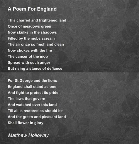 poetisch england|poems about england history.